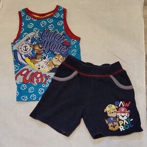 Nickelodeon Paw Patrol tank top with matching shorts